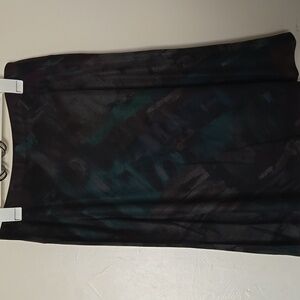 Nally & Millie Women's Multicolor Skirt "Art To Wear" Style Sz L Made In US NWT